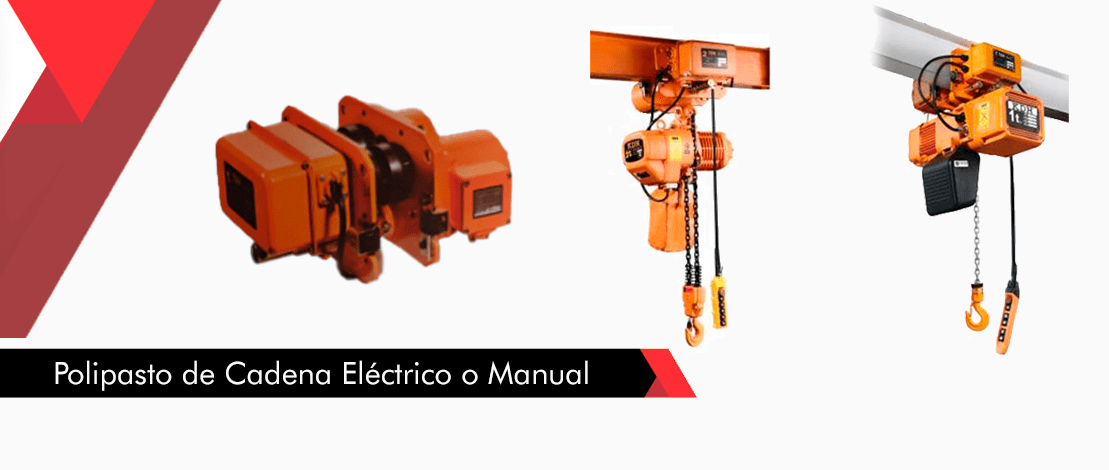 Polipasto de Cadena Eléctrico o Manual
